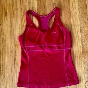Nike sleeveless t-shirt pink womens size small